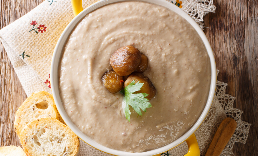 Purée de châtaignes au fromage blanc - Laiterie du Forez