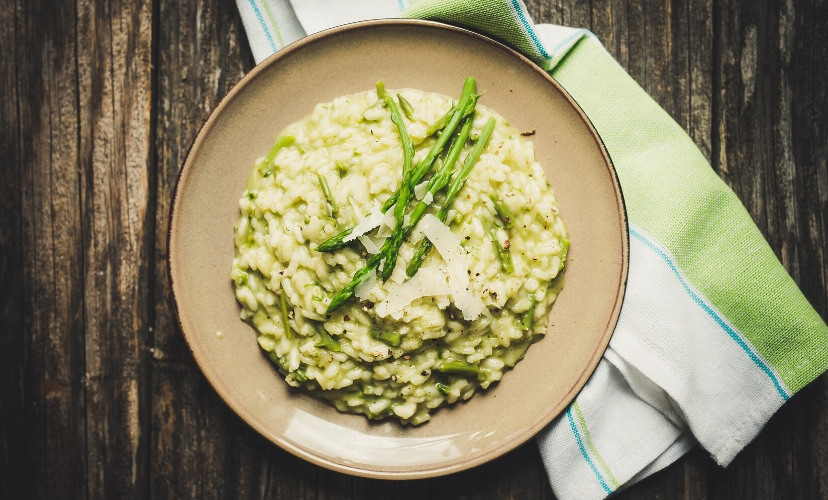 Risotto crémeux à l'asperge Laiterie du Forez