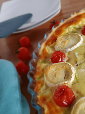 Lait du Forez-Quiche courgette chèvre