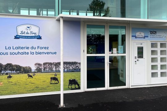 click and collect, lait du forez