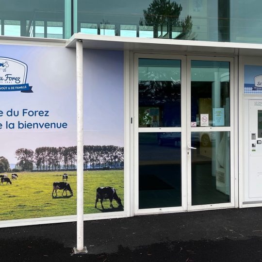 click and collect, lait du forez